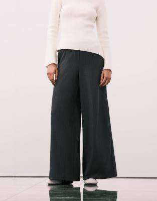 Jdy Pull On Wide Leg Pants In Black