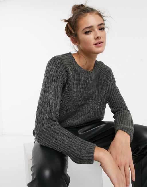 Grey hot sale knitted jumpers