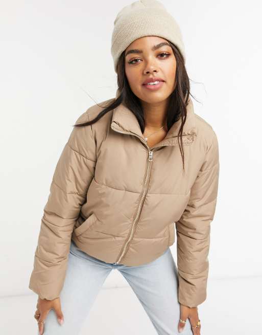 Tan store padded jacket