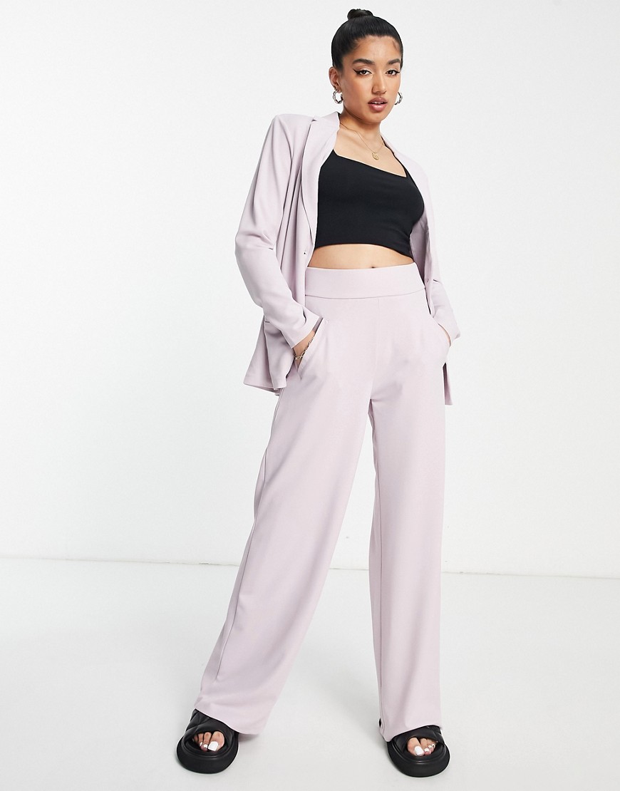 JDY relaxed blazer co-ord in lilac-Purple