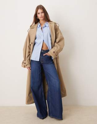 Jdy Relaxed Fit Shirt With Glitter Stripes In Blue