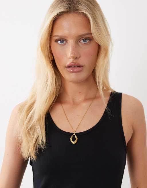 JDY ribbed tank top in black, 3 of 4