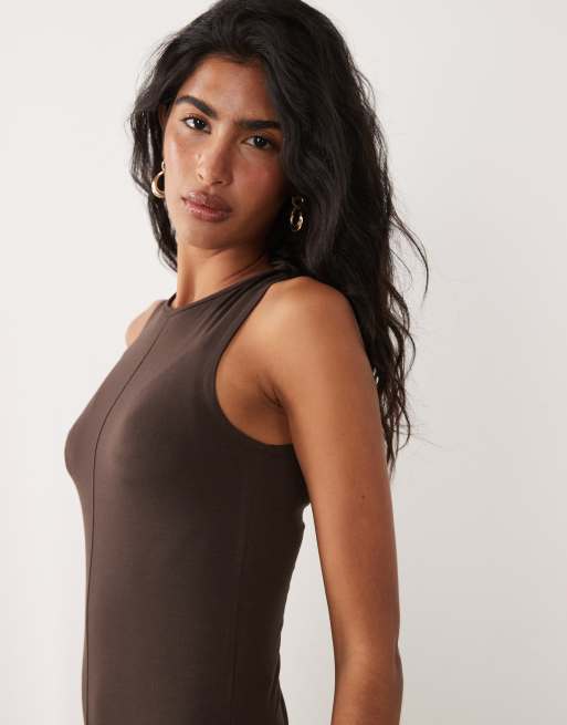 JDY - Robe longue et sans manches - Marron, 3 de 4