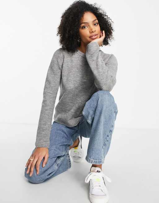 Grey jumper hot sale and jeans