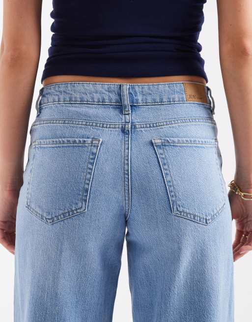 JDY – Ruby – Jeans in Hellblau mit mittelhohem Bund und weitem Bein, 4 von 5