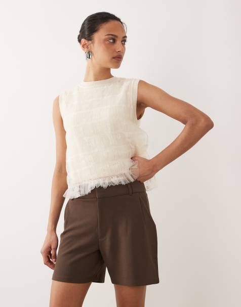 JDY - Short ajusté - Marron - view 1