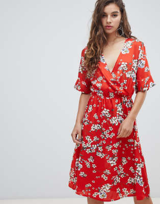 Asos Floral Wrap Dress Outlet, 60% OFF ...