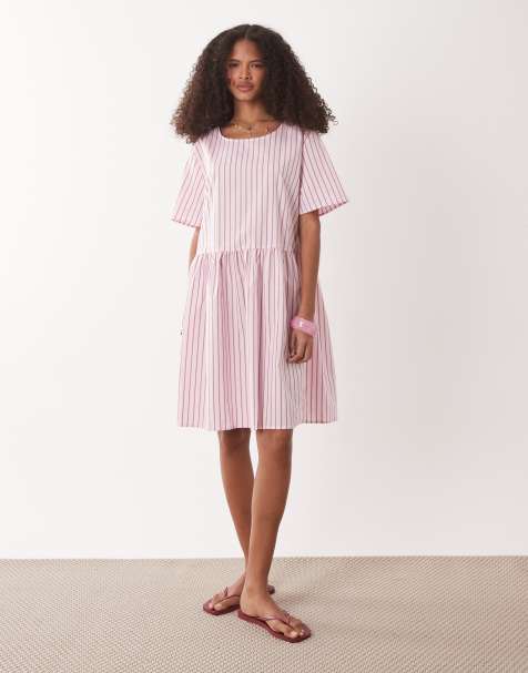 Pink Smock Dresses | Shop at ASOS