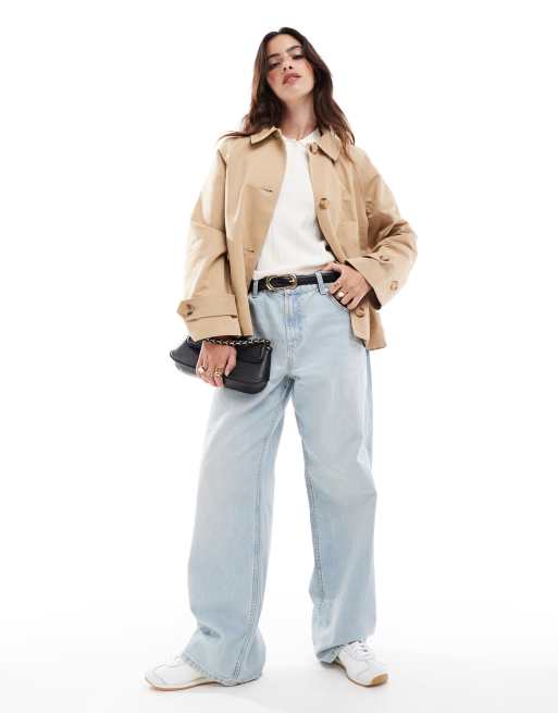 JDY short trench coat in beige, 2 of 4