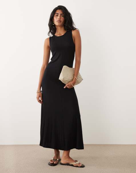 JDY sleeveless maxi dress in black - view 1