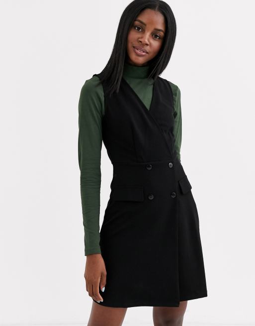 Pinafore discount wrap dress