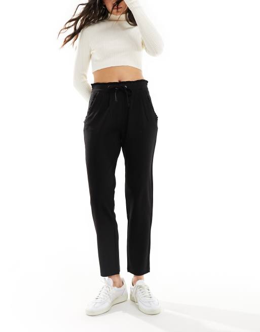 JDY By Only Black Slim Fit Drawstring Pants