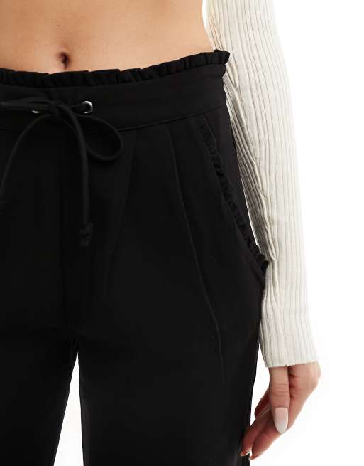 JDY By Only Black Slim Fit Drawstring Pants