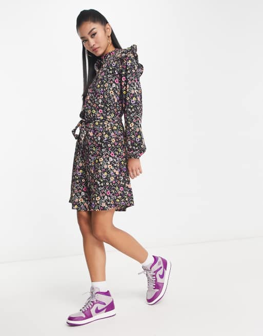 JDY sofia floral belted dress, 2 of 4