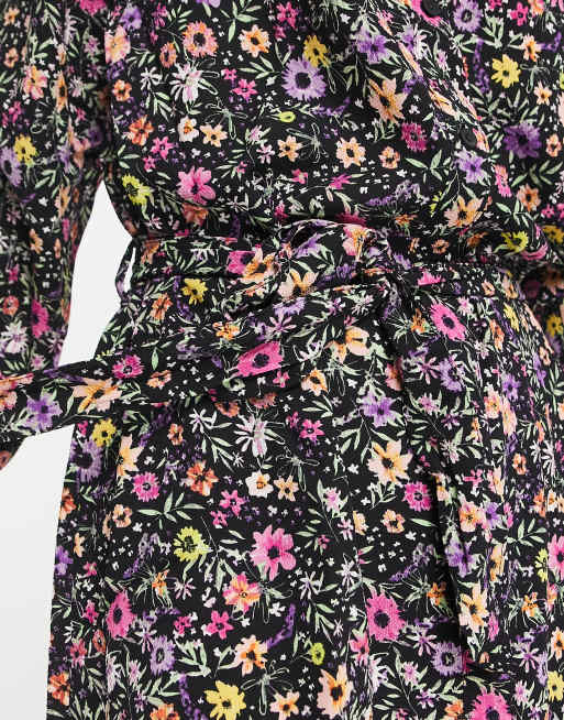 JDY sofia floral belted dress, 3 of 4