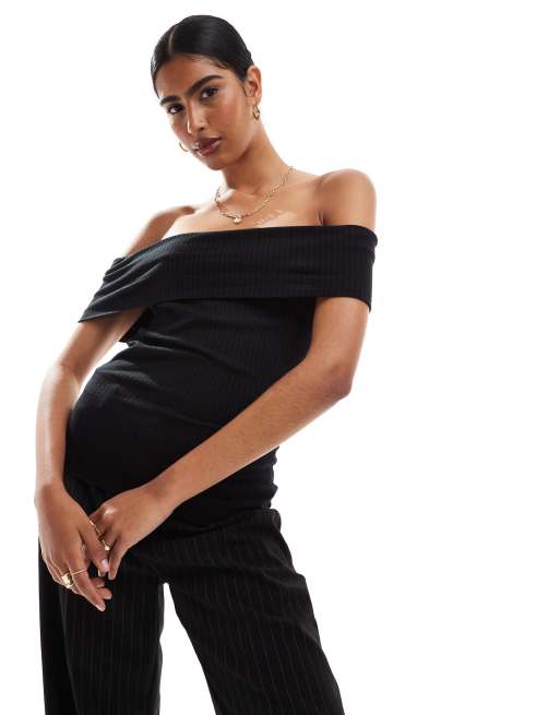 JDY - Sort offshoulder-top