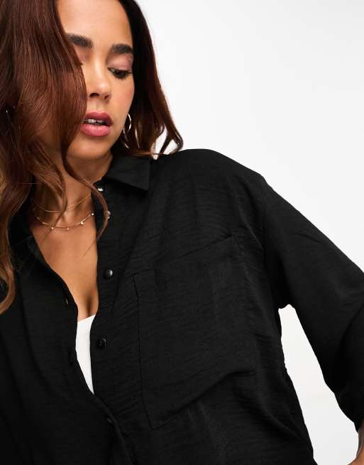 JDY - Sort oversized skjorte, 2 af 4