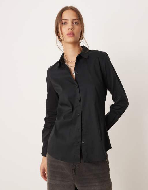 JDY - Sort oversized skjorte