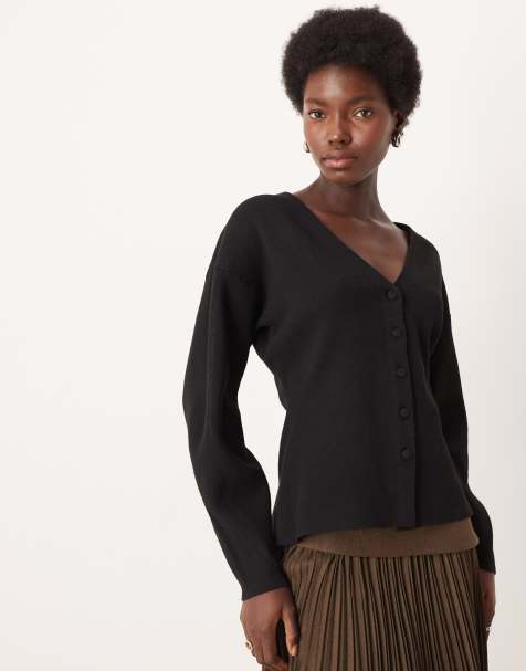 JDY - Sort strikket figursyet cardigan - view 1