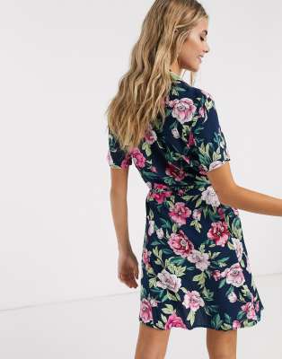 jdy ditsy floral shirt dress