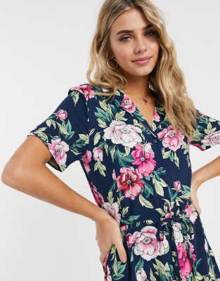 jdy ditsy floral shirt dress