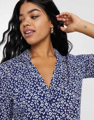 jdy ditsy floral shirt dress