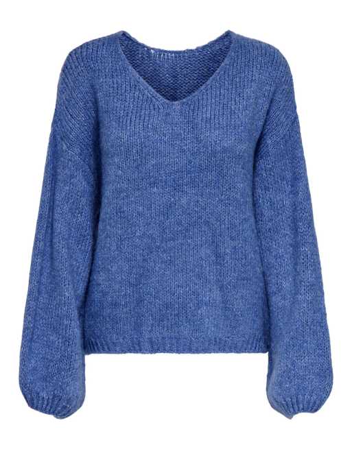 JDY stickad pullover i persisk juvel, 6 av 7