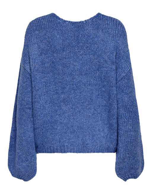 JDY stickad pullover i persisk juvel, 7 av 7