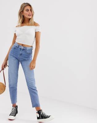 high waist jeans tops