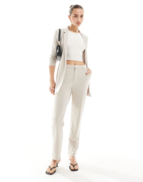JDY straight leg pants in stone - view 1