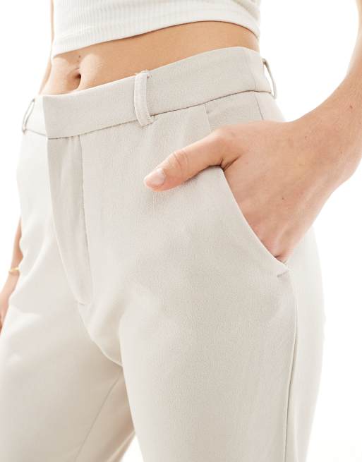 JDY straight leg trousers in stone, 2 of 5