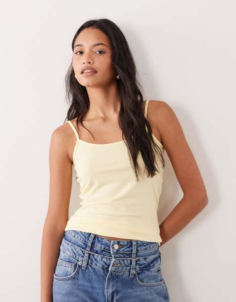 JDY strappy tank top in buttermilk - view 1
