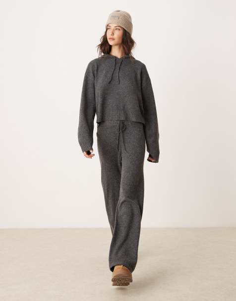 JDY – Strickhose in Anthrazit, Kombiteil - view 1