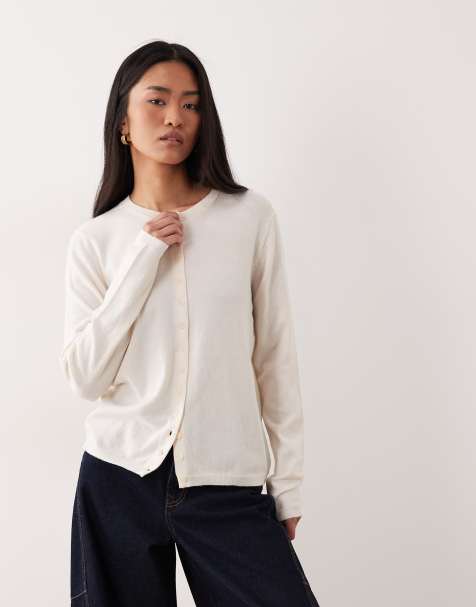JDY – Strickjacke in Cremeweiß - view 1