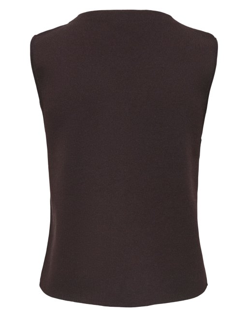 JDY strikket vest i chokoladebrun, 7 af 7