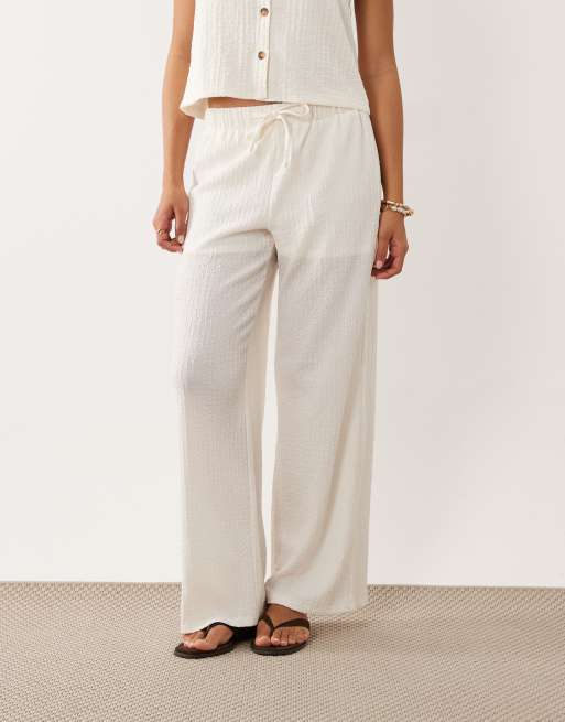 JDY – Strukturierte, elegante Hose in Weiß, Kombiteil, 2 von 5