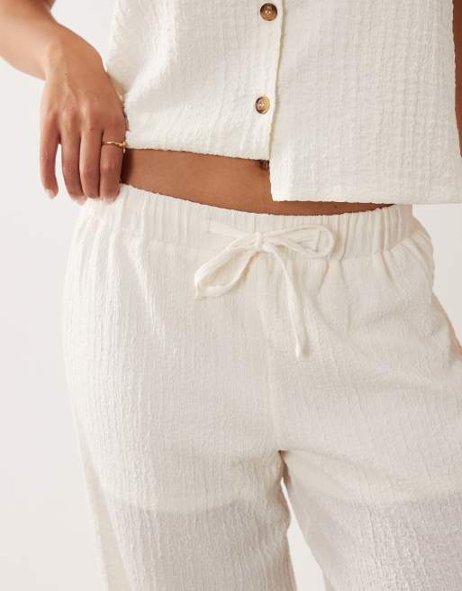 JDY – Strukturierte, elegante Hose in Weiß, Kombiteil, 3 von 5