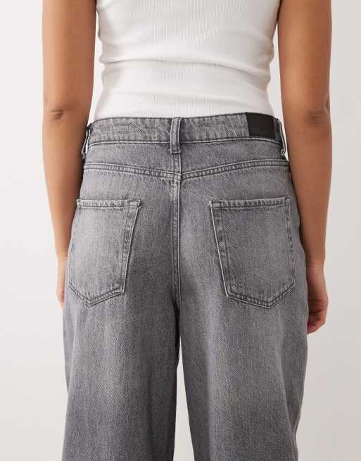 JDY – Susie – Grå jeans med medelhög midja och barrelben, 4 av 5