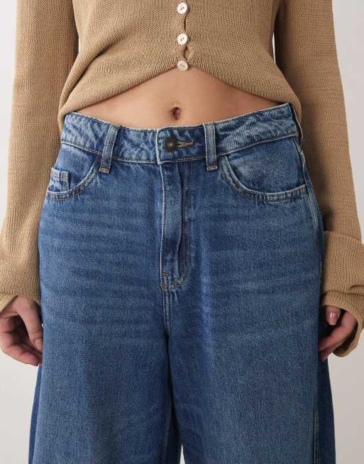 JDY - Susie - Jeans bombati a vita medio alta blu medio, 4 di 5