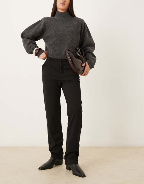 JDY – Svarta, vardagsbyxor med raka ben - view 1