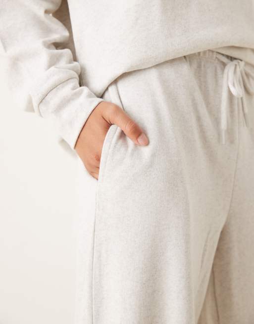 JDY – Sweat-Jogginghose in Hellgrau mit weitem Bein, Kombiteil, 2 von 5