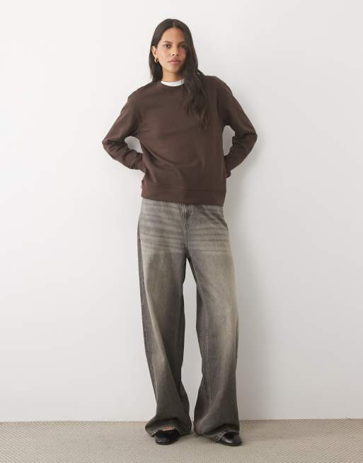 JDY sweatshirt-set i brunt, 3 av 4