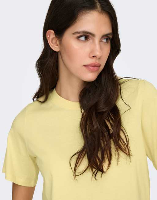 JDY T-shirt in crema, 5 di 7