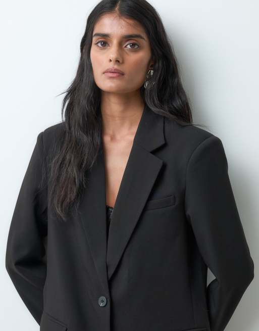 JDY tailored blazer co-ord in black, 4 of 5