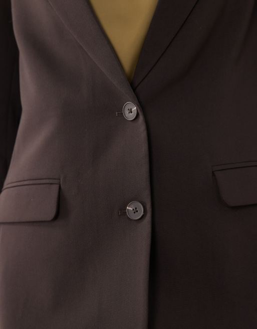 JDY tailored blazer co-ord in brown, 3 of 4