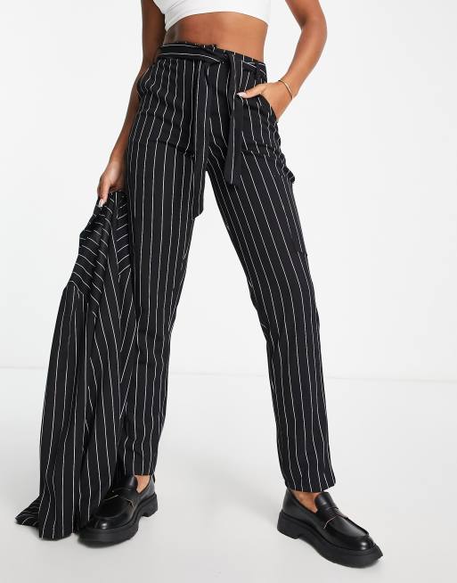 Black and white cigarette hot sale trousers