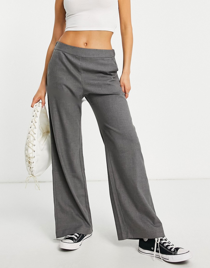 JDY tailored pants in gray