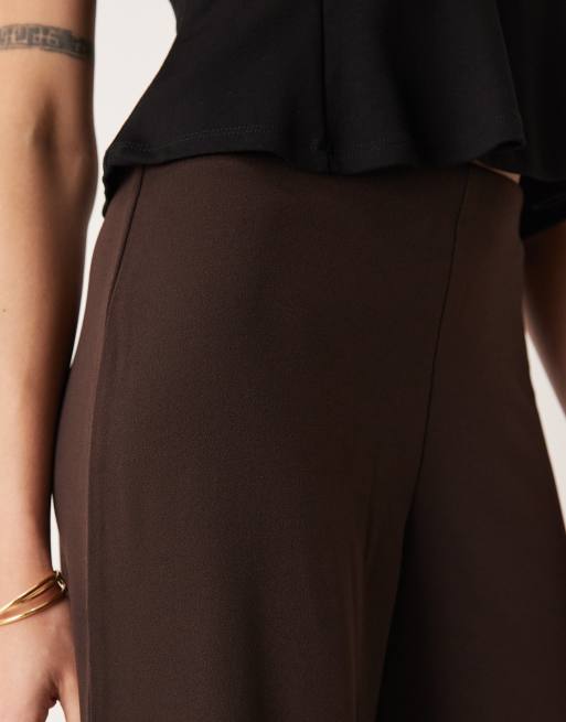 JDY Tall - Broek met wijde pijpen in chocoladebruin, 5 van 5