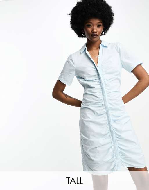 Pale blue shirt hot sale dress