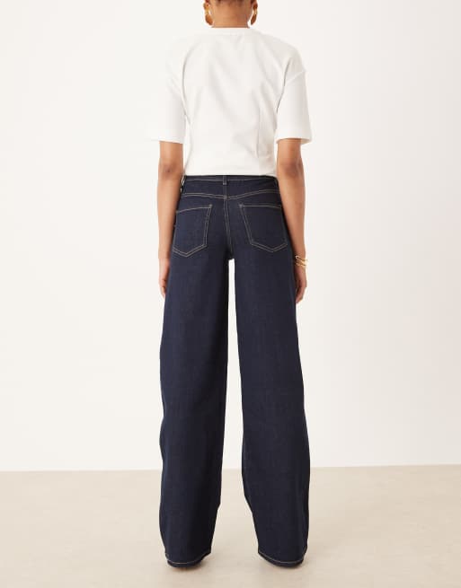 JDY Tall - Felina - Jean ample à taille haute - Bleu foncé, 2 de 5